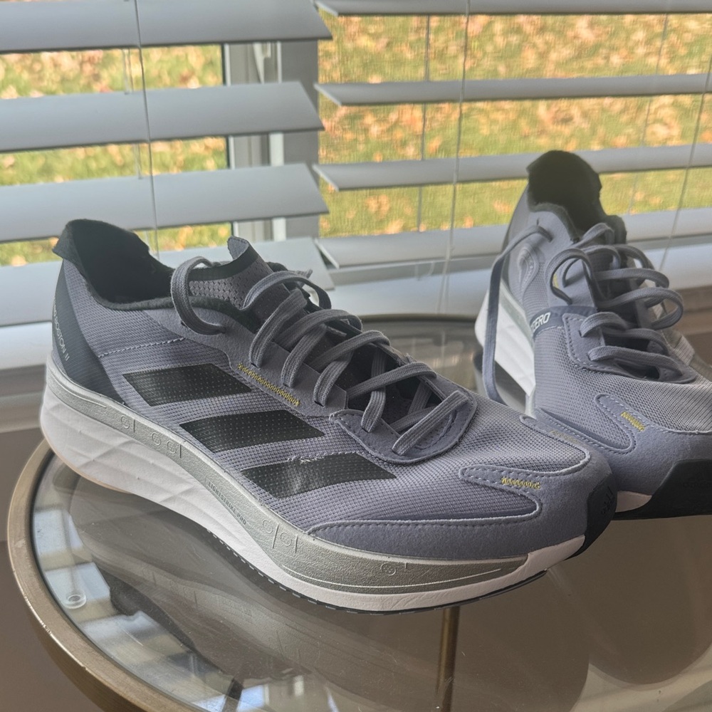 adidas Gray and Black Athletic Shoes